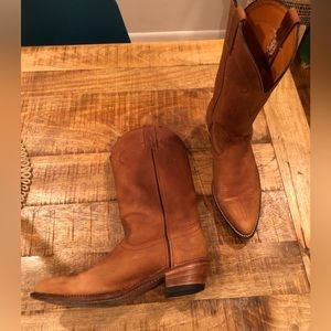 Men’s Cowboy Boots, honey colored.